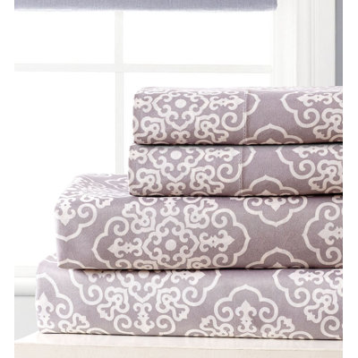 Giambrone Microfiber Damask Sheet Set