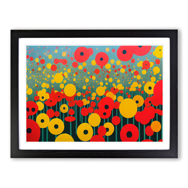Grand Flower Market - Print, 46cm H x 64cm W, Black