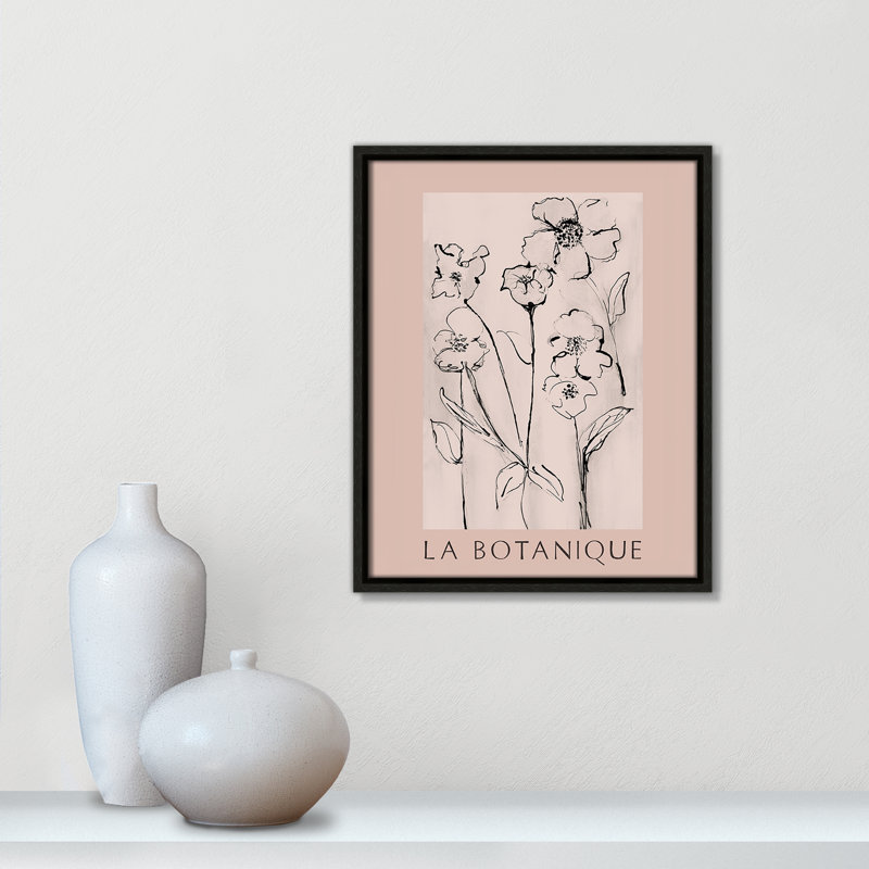Collection d'affiches botaniques "La Botanique" par Susan Jill, Cadre flottant espresso, Non, H 15,5 po x l 12,5 po x P 2 po