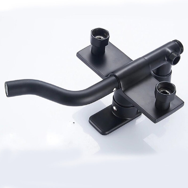 Robinet de douche thermostatique noir mat Milan avec design précis et contrôle précis de la température