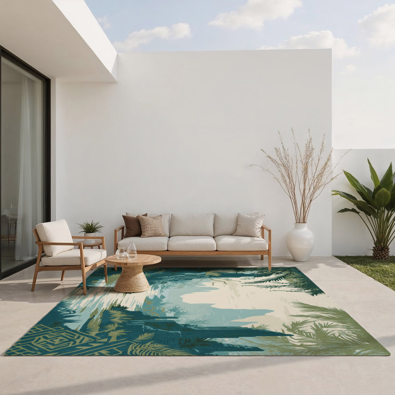 Guardian's Legacy Indoor And Outdoor Area Rug, Rectangle 9' x 12'