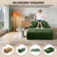 Fauteuil inclinable 65 po avec 3 coussins pour le salon de la chambre à coucher 65 po-833830744