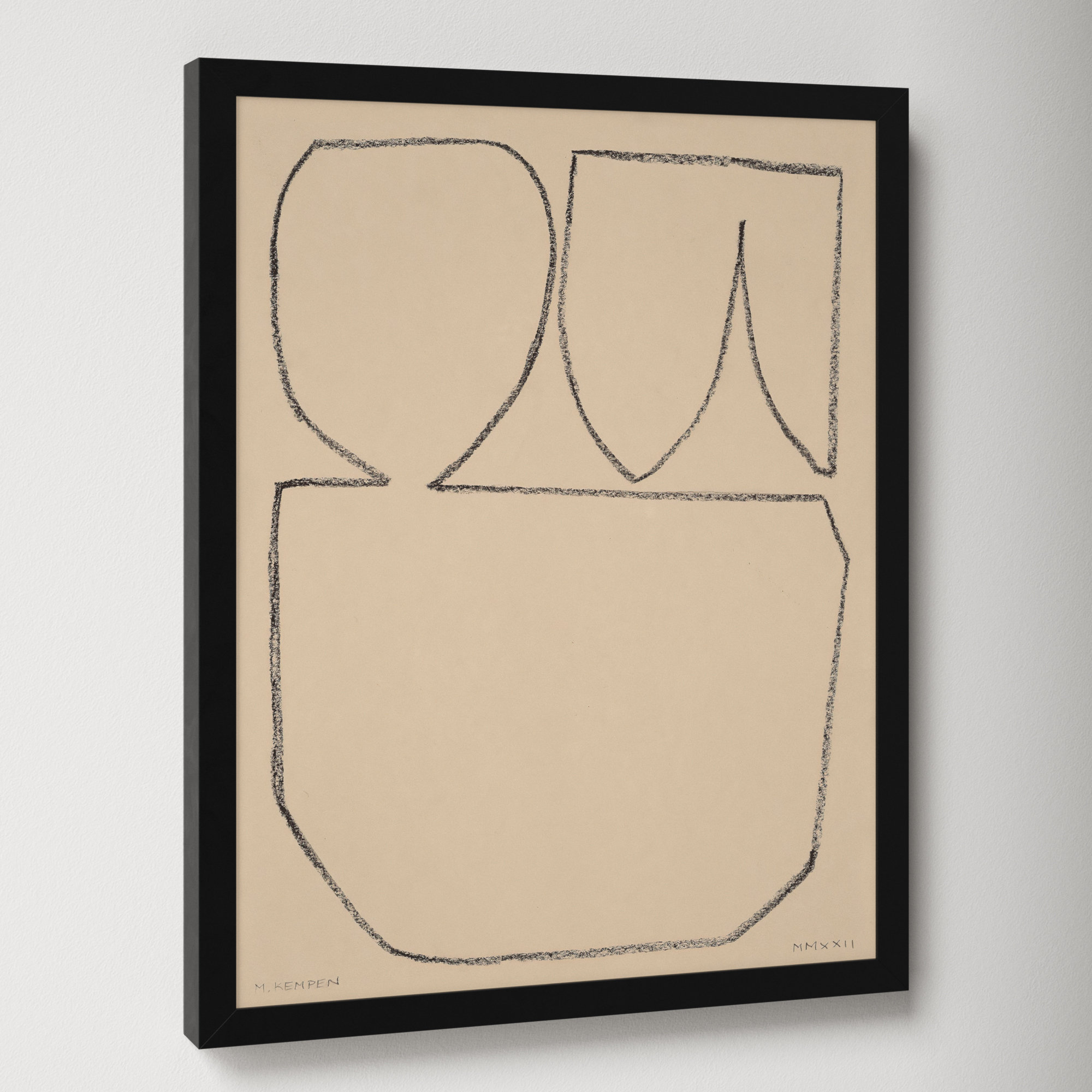 Outlines 7 by Michael Kempen, Black Framed, 16" W x 20" H