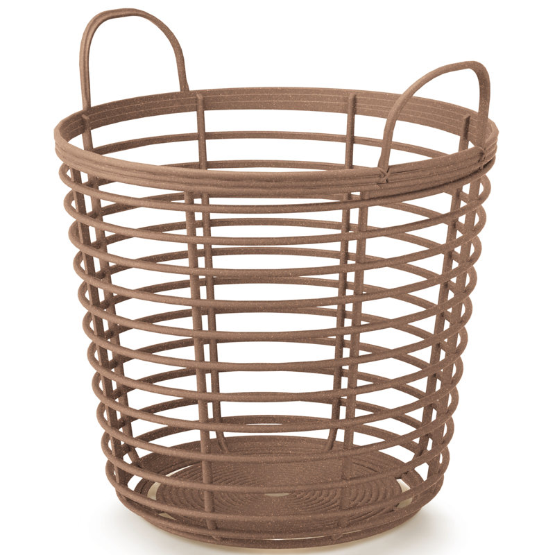 Panier de rangement PRISP Oaka Home, H 15,7 po x l 15,7 po x P 15 po, Bois naturel