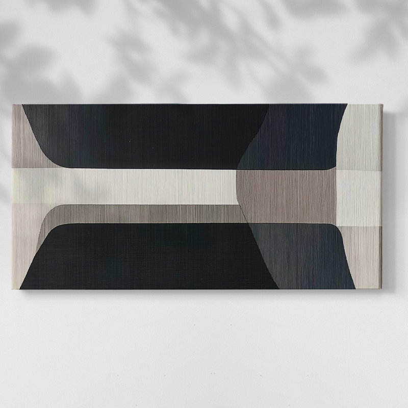 Abstrait, série 7 # Lxxvi-Gallery, H 20 po x l 40 po