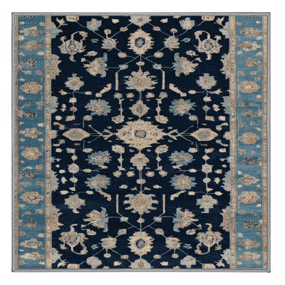 Machine Washable Overdyed Gray Area Rug