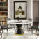 Ryding Modern Round Sintered Stone Dining Table with Rotating Tray