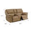 Causeuse inclinable en similicuir 82,7 po Ellinger-49206549