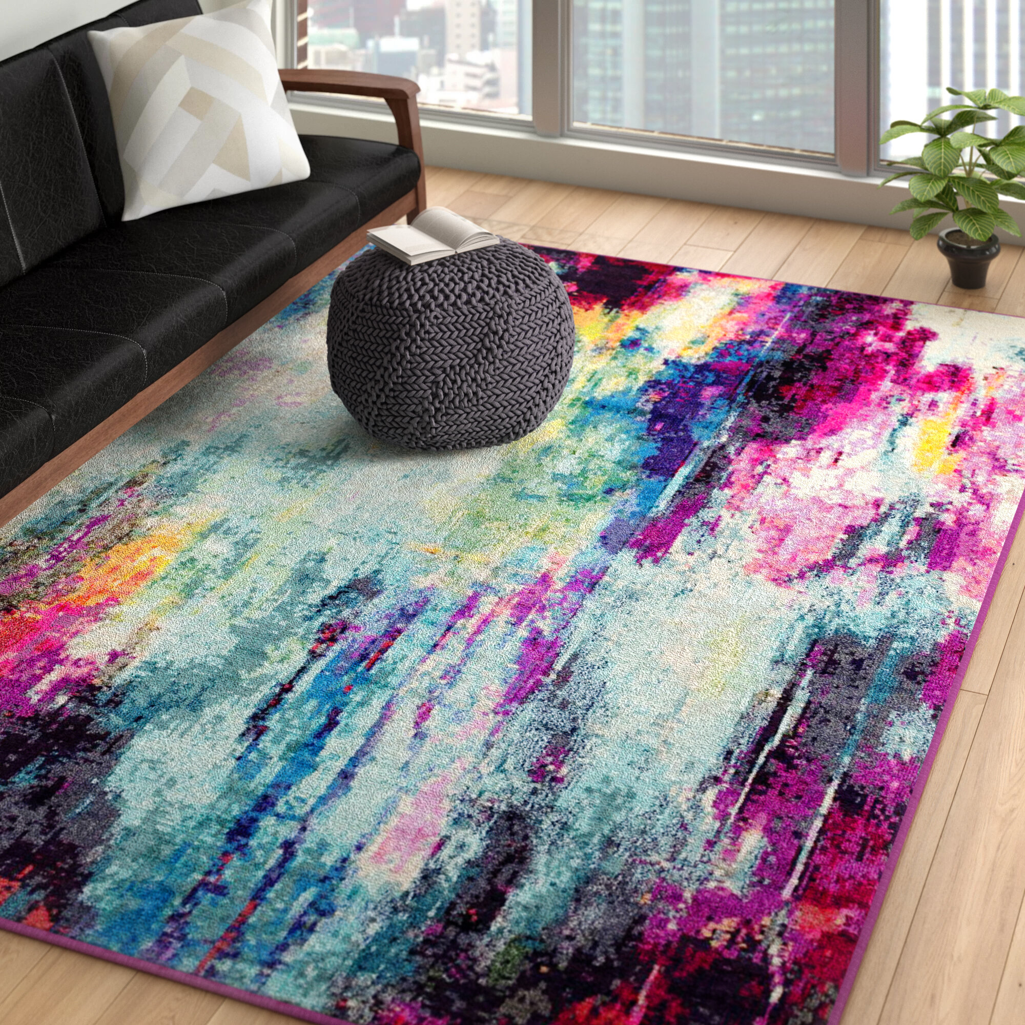Ladole Rugs Abstract Pattern Home Decor Indoor Area Rug - Amazing Premium  Carpet for Living Room, Bedroom, Dining Room, Kitchen, and Office - Cream