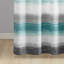 Rideau de douche à rayures à rayures turquoise / gris 72 po x 72 po -550160684