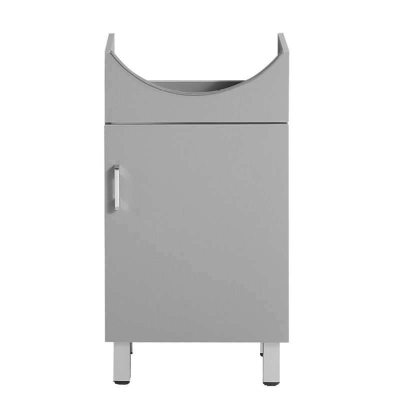 «Meuble-lavabo, gris (sans lavabo en céramique)