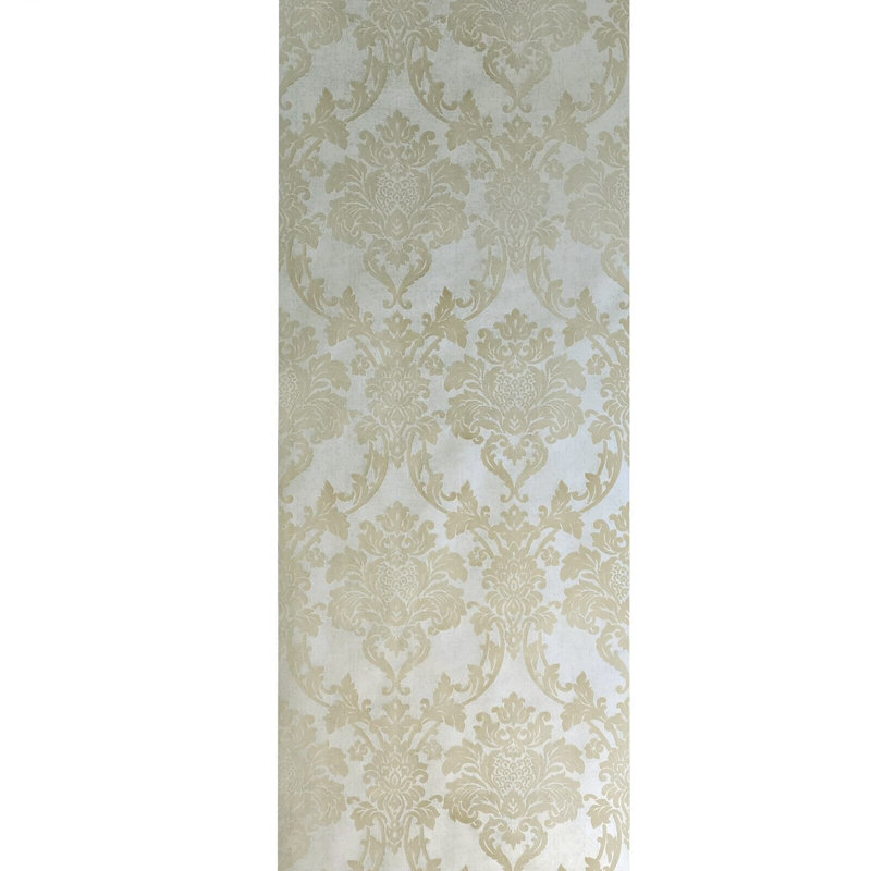 Rouleau de velours damassé beige Mezie