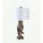 27.5" Silver Owl On A Branch Resin Table Lamp