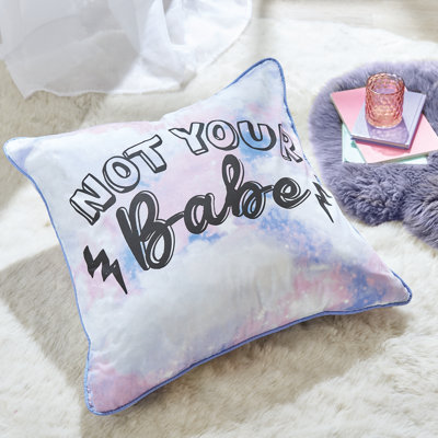 Not Your Babe Square Throw Cushion