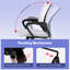 Office Chair Ergonomic Mesh Task Chair Adjustable Height Office Chair Executive Desk Chair Swivel Rolling Office Computer Chair with Armrest Wheels for Office Home-1034344110
