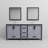 Ziva 80 in W x 22 in D Double Bath Vanity, White Top, 30 in Mirrors and Chrome Faucet Set-87293379-113107683