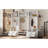 4In1 Detachable Hall Tree With Storage And 7 Hooks, Multiple Functions Hallway Coat Rack With Storage Drawers And Cabinet, White  Shoe Bench For Entryway Hallway-179347654
