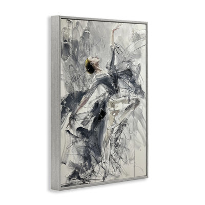 Elegant Pose Dancer Framed Giclee, design by Lucille Lee