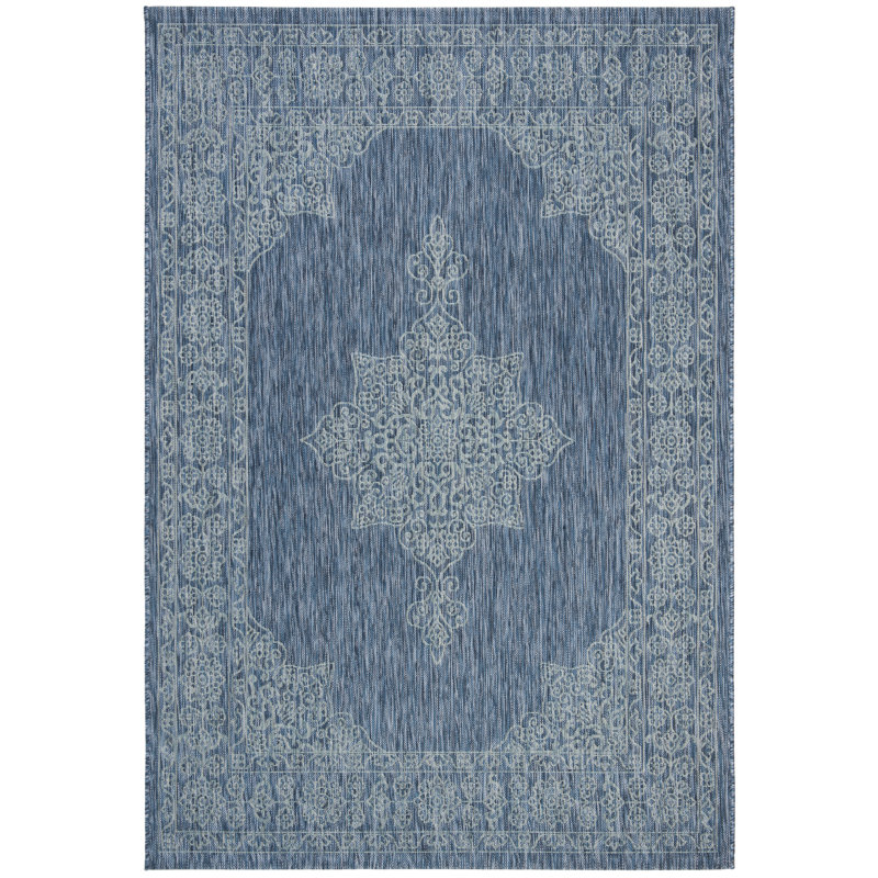 Amedee Performance Oriental Indoor/Outdoor Area Rug, Rectangle 4' x 5'7"