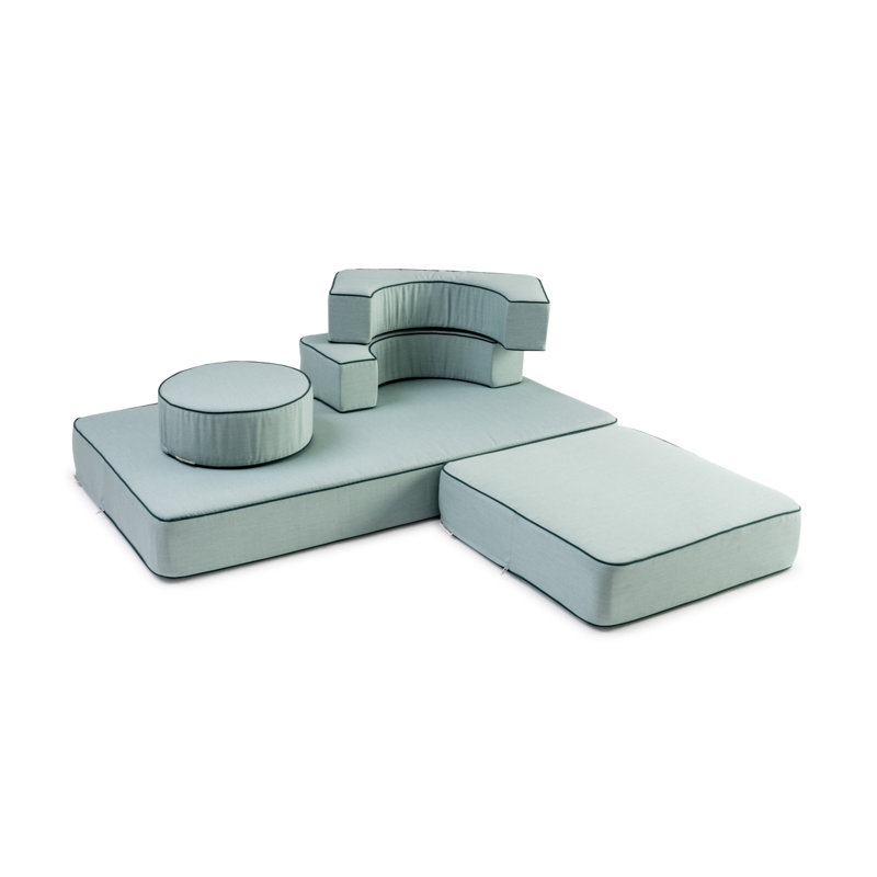 Pile d'oreiller modulaire Delvina, Vert