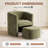 Kyah Upholstered Barrel Chair with Ottoman-95165976