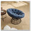Chaise pivotante à 360 ° pour l'intérieur et l'extérieur avec coussin doux et épais-442131197