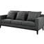Elegant 3 For Living Room And Study - Charcoal , Solid Wood Legs, Plywood Frame Stylish With Strong Legs Area-493471788