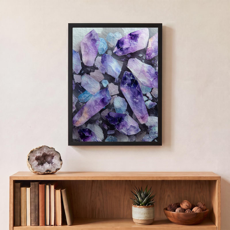 Amethyst Glow, 20" H x 26" W