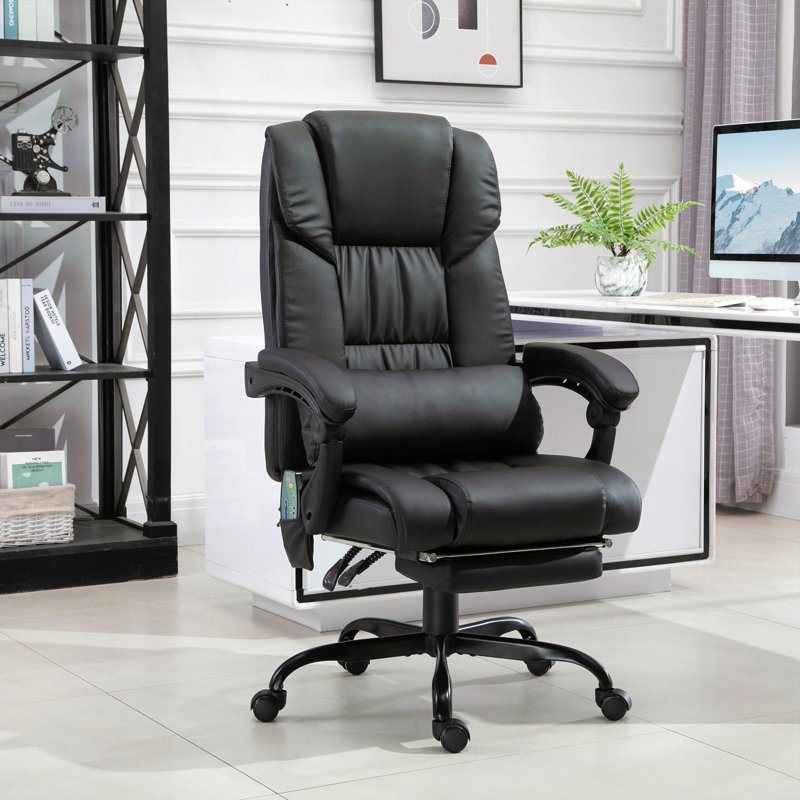 Executive Chair with Headrest, Black