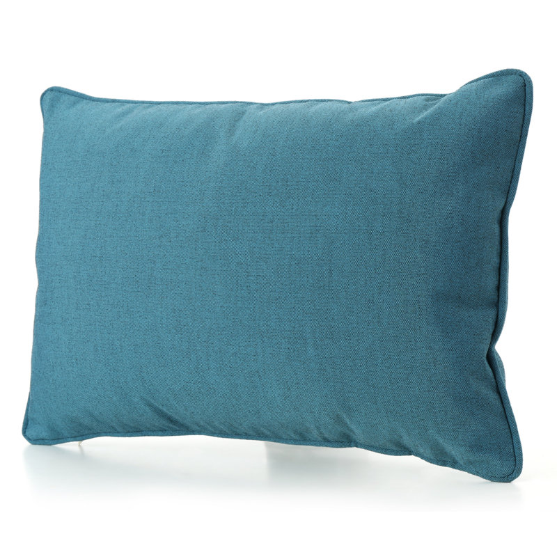 Housse et insert de coussin rectangulaire Prado, Bleu sarcelle