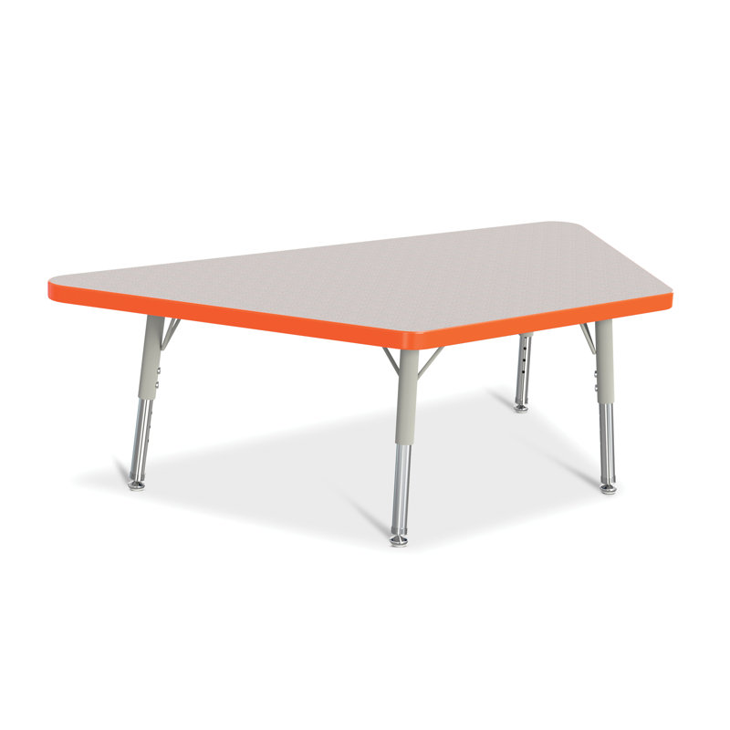Tables d'activité Berles®, l 28 po x P 48 po (taille élémentaire : H 15 po, Gris / Orange