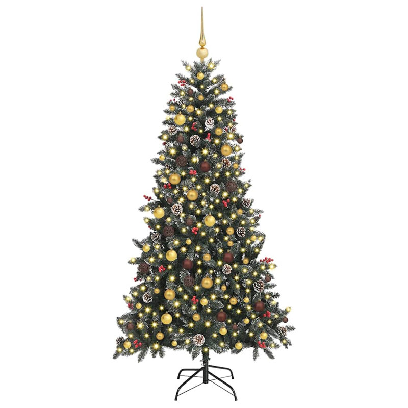 Artificial Christmas Tree with Stand Green 83.5 x 83.5, 210cm H