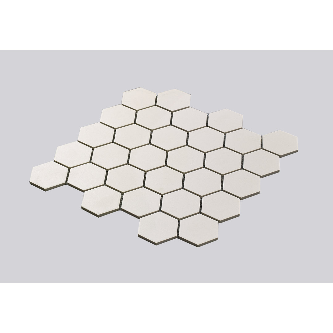 Urban 2" x 2" Porcelain Honeycomb Mosaic Wall & Floor Tile Walkon Tile 