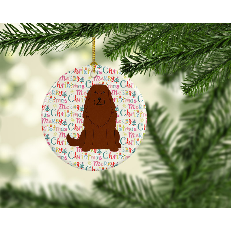 Ornement suspendu Merry Christmas Caucase