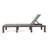 Outdoor Comfortable Chaise - Iron Frame Adjustable Modern Lounge For Outdoors Back
