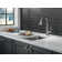 Emmeline Pull Down Touch Clean Button Spray Single Handle Kitchen Faucet with Accessories