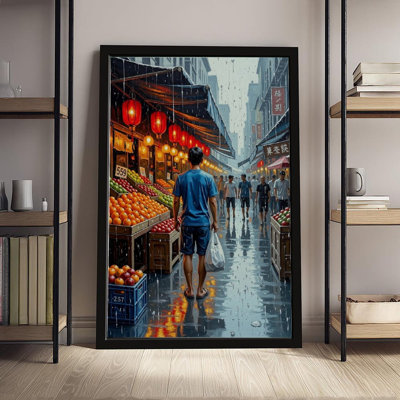 Canvas Wall Art Melbourne Market Hall City Poster-1 Vintage Poster Print Home Decor