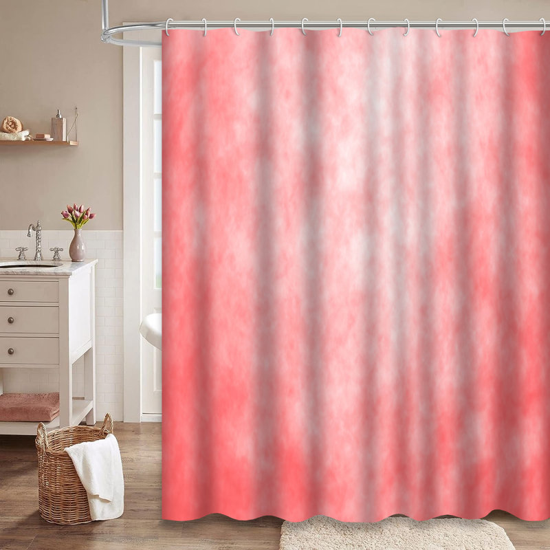 Rideau de douche abstrait avec 12 crochets, L 72 po x l 72 po