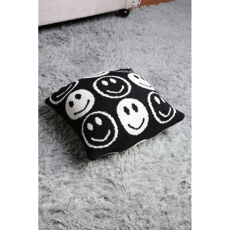 Housse de coussin douce Mini Luxury, Noir / blanc