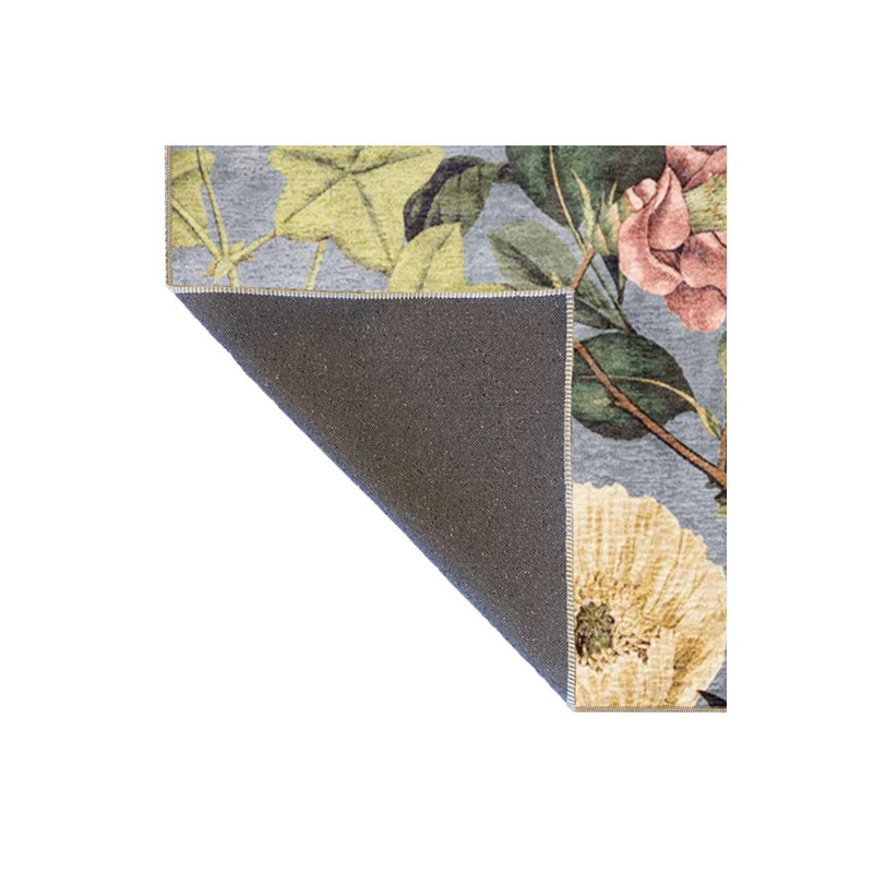 Tapis tissé à motif de feuilles lavables, Tapis de couloir 3 pi 3 po x 6 pi 7 po inclus