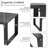 Sleek Rectangular Aluminum Outdoor Coffee Table