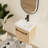  Ilkar 18'' Wall Mounted Single Bathroom Vanity With Ceramic Vanity Top-841258505
