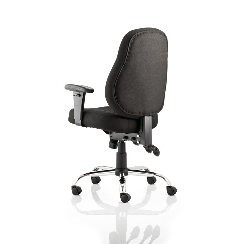Thunder Polyester Blend Office Chair, Black