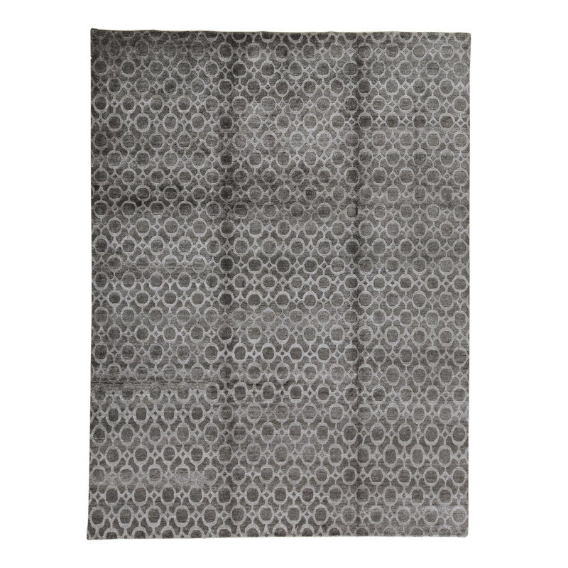 Windsom Geometric Area Rug in Gray
