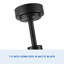 Ventilateur de plafond 72 po d'intérieur noir intelligent avec lumière DEL et télécommande