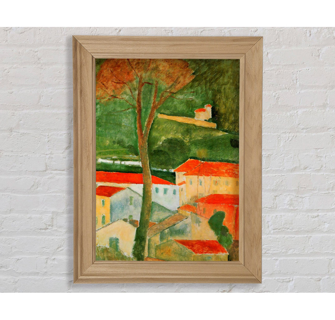 Modigliani Landschaft 2 - Einzelner Bilderrahmen Kunstdrucke