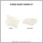 Housse de couette en chenille blanche double / grand - thème animalier, 2 taies décoratives, texturé, coussin