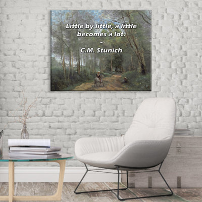 George Oliver Gallery Wrapped Canvas By Walter Pater: "The way to perfection is through a series of d