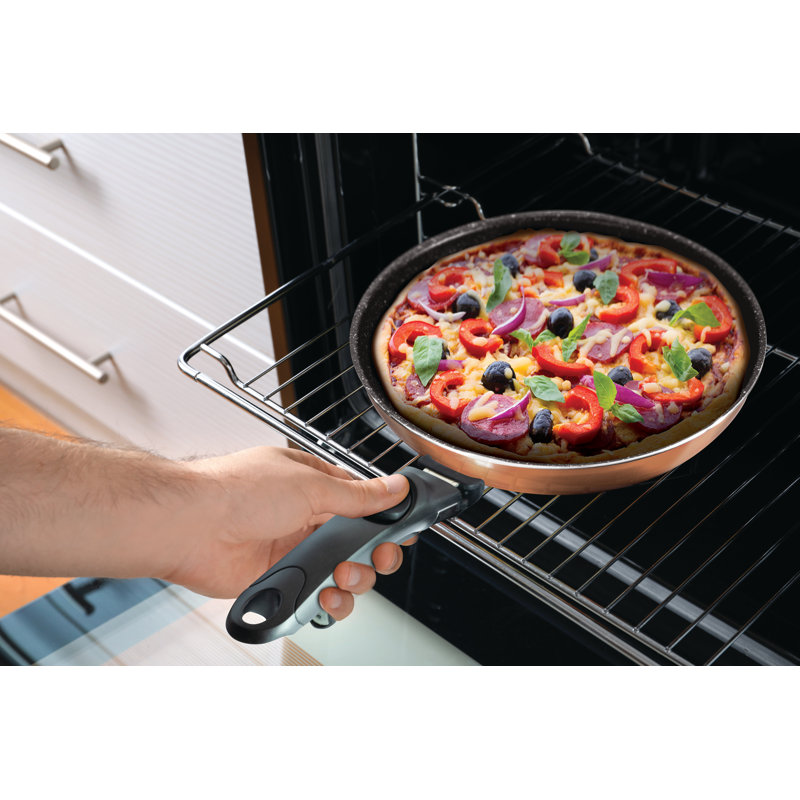 9 - Piece Non-Stick Aluminum Cookware Set, Rose Gold