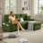 Reversible Sectional Sofa Couch, Sleeper Sofa Bed With Storage Chaise Pull Out Couch For Living Room | USB Charge | Cup Holder | Removable Backrest |Teddy Fabric-1126947044